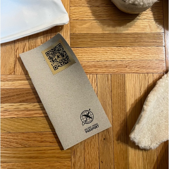 Golden Goose Shearling Sneakers Sabot Sneaker in Natural White & Silver - Picture 4 of 4